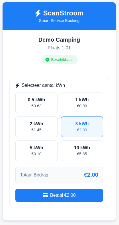 app waarmee scanstroom ingeschakeld wordt